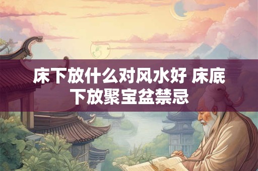 床下放什么对风水好 床底下放聚宝盆禁忌 床下放什么对风水好 床底下放聚宝盆禁忌