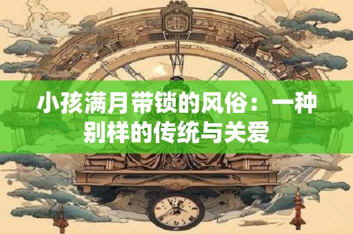 小孩满月带锁的风俗：一种别样的传统与关爱
