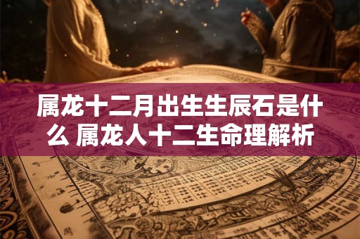 属龙十二月出生生辰石是什么 属龙人十二生命理解析