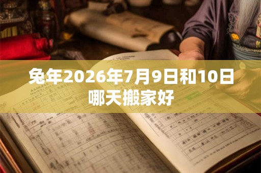 兔年2026年7月9日和10日哪天搬家好 兔年2026年7月9日和10日哪天搬家好