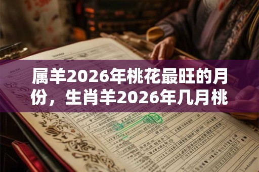 属羊2026年桃花最旺的月份，生肖羊2026年几月桃花旺？