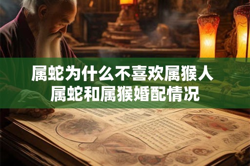 属蛇为什么不喜欢属猴人 属蛇和属猴婚配情况