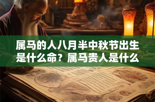 属马的人八月半中秋节出生是什么命?属马贵人是什么属相? 属马的人八月半中秋节出生是什么命?属马贵人是什么属相?