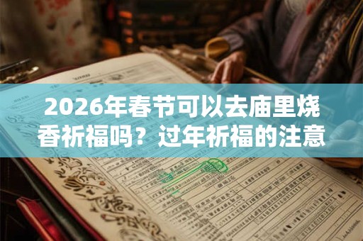 2026年春节可以去庙里烧香祈福吗？过年祈福的注意事项？