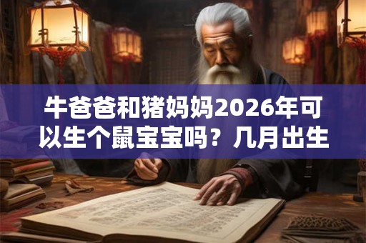 牛爸爸和猪妈妈2026年可以生个鼠宝宝吗？几月出生命好？