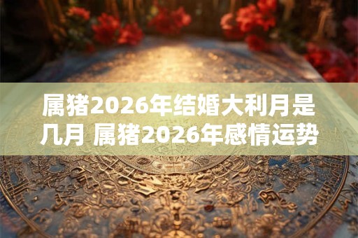 属猪2026年结婚大利月是几月 属猪2026年感情运势