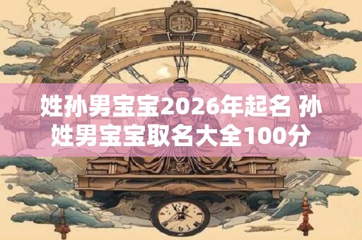 姓孙男宝宝2026年起名 孙姓男宝宝取名大全100分 姓孙男宝宝2026年起名 孙姓男宝宝取名大全100分