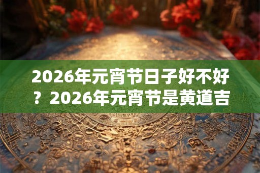 2026年元宵节日子好不好?2026年元宵节是黄道吉日吗? 2026年元宵节日子好不好?2026年元宵节是黄道吉日吗?