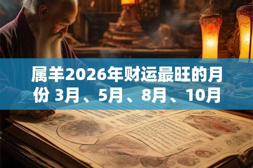 属羊2026年财运最旺的月份 3月、5月、8月、10月