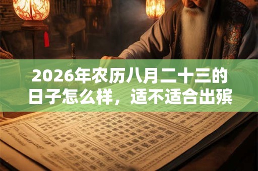 2026年农历八月二十三的日子怎么样，适不适合出殡？