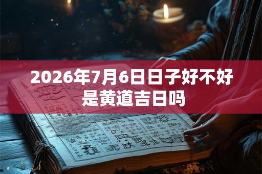 2026年7月6日日子好不好 是黄道吉日吗