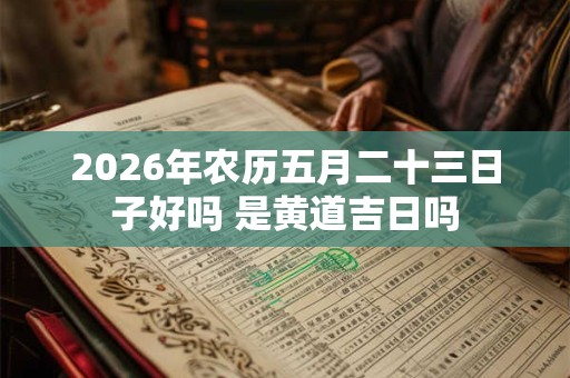 2026年农历五月二十三日子好吗 是黄道吉日吗