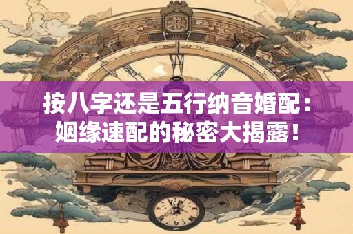 按八字还是五行纳音婚配：姻缘速配的秘密大揭露！