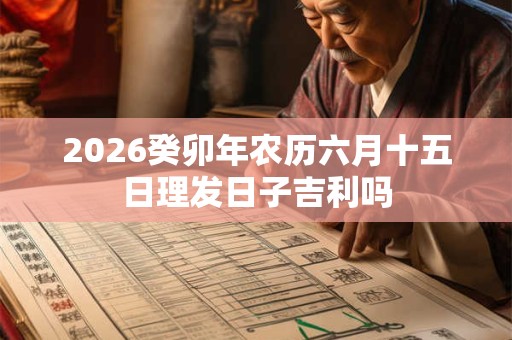 2026癸卯年农历六月十五日理发日子吉利吗 2026癸卯年农历六月十五日理发日子吉利吗