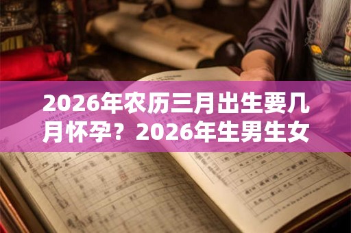 2026年农历三月出生要几月怀孕？2026年生男生女清宫表！