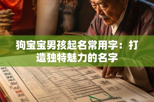狗宝宝男孩起名常用字：打造独特魅力的名字