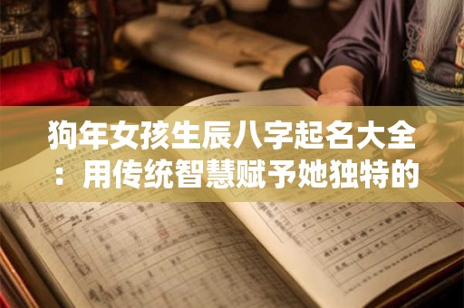狗年女孩生辰八字起名大全：用传统智慧赋予她独特的名字