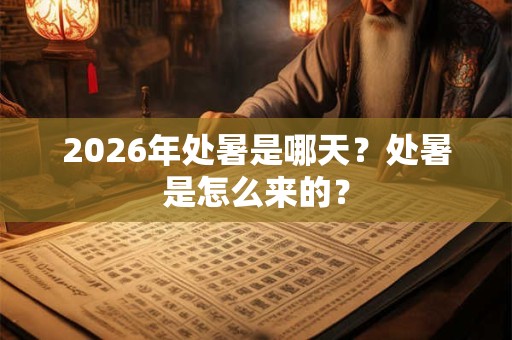 2026年处暑是哪天?处暑是怎么来的? 2026年处暑是哪天?处暑是怎么来的?