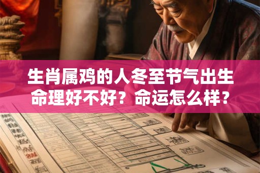 生肖属鸡的人冬至节气出生命理好不好？命运怎么样？