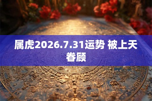 属虎2026.7.31运势 被上天眷顾 属虎2026.7.31运势 被上天眷顾