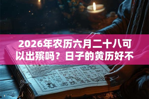 2026年农历六月二十八可以出殡吗？日子的黄历好不好？