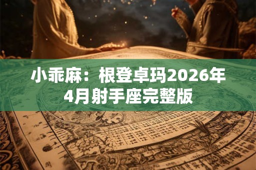 小乖麻：根登卓玛2026年4月射手座完整版