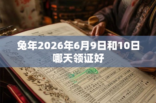 兔年2026年6月9日和10日哪天领证好 兔年2026年6月9日和10日哪天领证好