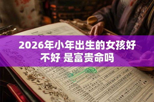 2026年小年出生的女孩好不好 是富贵命吗 2026年小年出生的女孩好不好 是富贵命吗