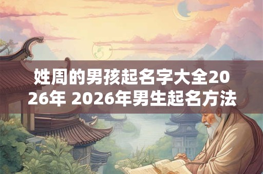 姓周的男孩起名字大全2026年 2026年男生起名方法