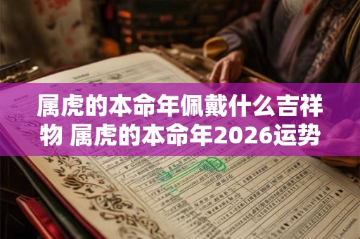 属虎的本命年佩戴什么吉祥物 属虎的本命年2026运势如何