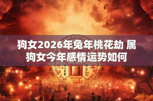 狗女2026年兔年桃花劫 属狗女今年感情运势如何