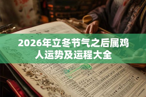 2026年立冬节气之后属鸡人运势及运程大全