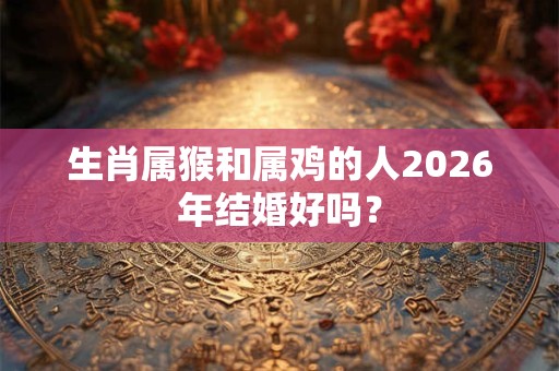 生肖属猴和属鸡的人2026年结婚好吗? 生肖属猴和属鸡的人2026年结婚好吗?