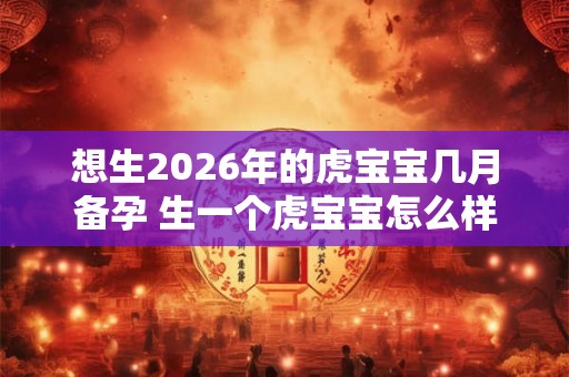 想生2026年的虎宝宝几月备孕 生一个虎宝宝怎么样