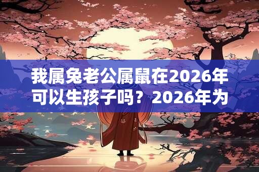 我属兔老公属鼠在2026年可以生孩子吗？2026年为什么年份？