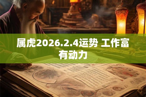 属虎2026.2.4运势 工作富有动力 属虎2026.2.4运势 工作富有动力