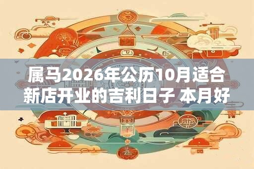 属马2026年公历10月适合新店开业的吉利日子 本月好日子查询 属马2026年公历10月适合新店开业的吉利日子 本月好日子查询