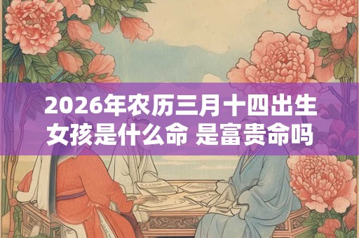 2026年农历三月十四出生女孩是什么命 是富贵命吗