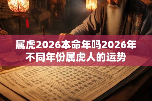 属虎2026本命年吗2026年不同年份属虎人的运势