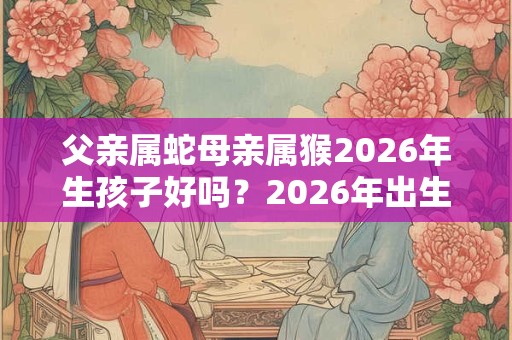 父亲属蛇母亲属猴2026年生孩子好吗？2026年出生是什么命？