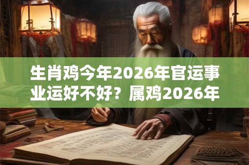 生肖鸡今年2026年官运事业运好不好?属鸡2026年官运解析 生肖鸡今年2026年官运事业运好不好?属鸡2026年官运解析