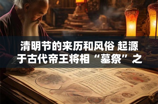 清明节的来历和风俗 起源于古代帝王将相“墓祭”之礼 清明节的来历和风俗 起源于古代帝王将相“墓祭”之礼