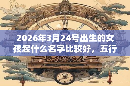 2026年3月24号出生的女孩起什么名字比较好,五行属什么 2026年3月24号出生的女孩起什么名字比较好,五行属什么