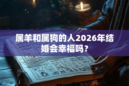 属羊和属狗的人2026年结婚会幸福吗? 属羊和属狗的人2026年结婚会幸福吗?