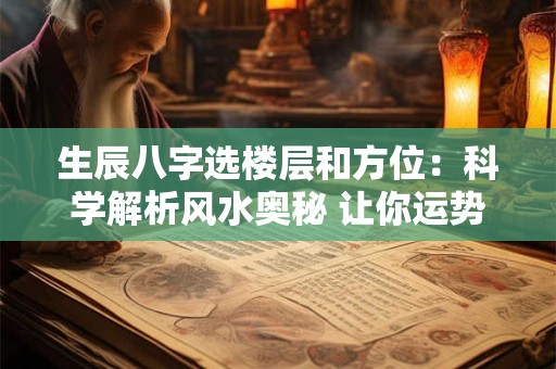 生辰八字选楼层和方位:科学解析风水奥秘 让你运势飞升! 生辰八字选楼层和方位:科学解析风水奥秘 让你运势飞升!