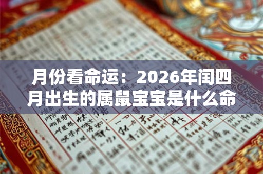 月份看命运:2026年闰四月出生的属鼠宝宝是什么命 月份看命运:2026年闰四月出生的属鼠宝宝是什么命