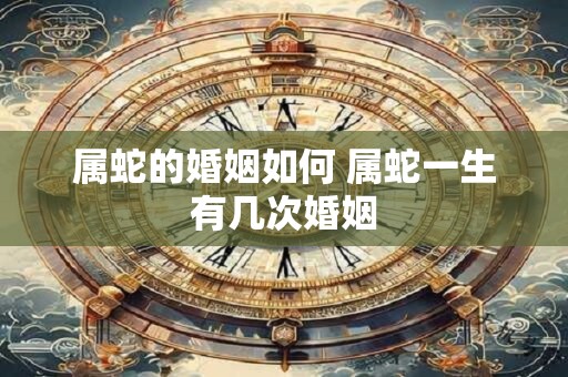 属蛇的婚姻如何 属蛇一生有几次婚姻 属蛇的婚姻如何 属蛇一生有几次婚姻