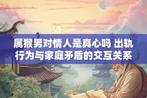 属猴男对情人是真心吗 出轨行为与家庭矛盾的交互关系 属猴男对情人是真心吗 出轨行为与家庭矛盾的交互关系