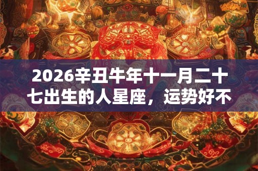 2026辛丑牛年十一月二十七出生的人星座，运势好不好？