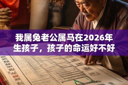 我属兔老公属马在2026年生孩子，孩子的命运好不好？